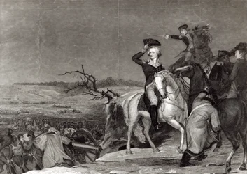 Le passage du Delaware en 1776, gravé par J.N. Gimbrede pour 